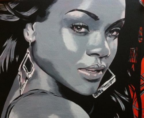 Rihanna by Martin - Use the 'Create Similar' button to commission an artist to create your own artwork.