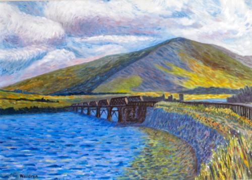 Artwork Disused Bridge at Cahersiveen, Kerry, Ireland