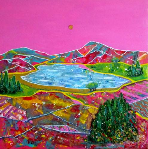 Lipstick Landscape by PamelaPaints - Use the 'Create Similar' button to commission an artist to create your own artwork.