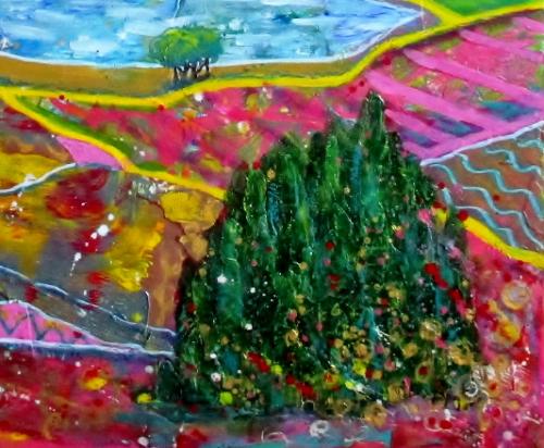 Lipstick Landscape by PamelaPaints - Use the 'Create Similar' button to commission an artist to create your own artwork.