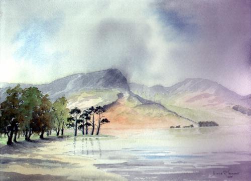 Buttermere-UK Lake District by Linda - Use the 'Create Similar' button to commission an artist to create your own artwork.