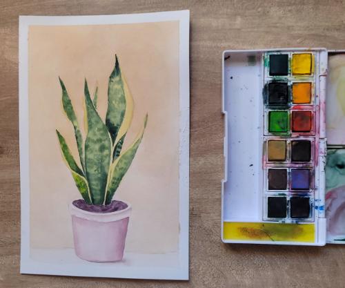 Snake Plant by China - Use the 'Create Similar' button to commission an artist to create your own artwork.