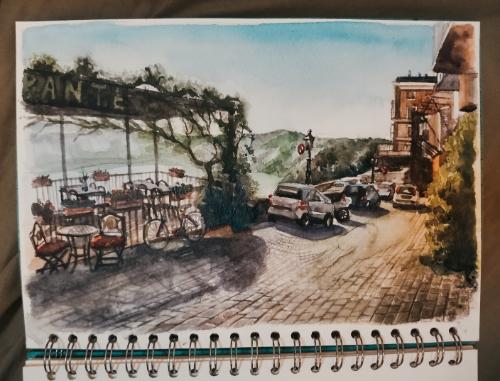 Artwork Lago di Albano near Castel Gandolfo