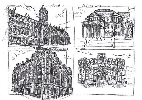 Manchester Sequence Studies #2 by Tony - Use the 'Create Similar' button to commission an artist to create your own artwork.