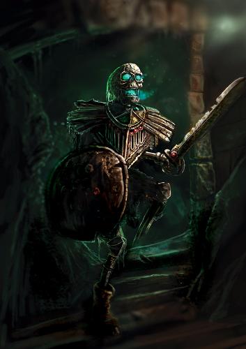 Artwork Skeleton Warrior - Fantasy Art by Jamie - MyArtBrief