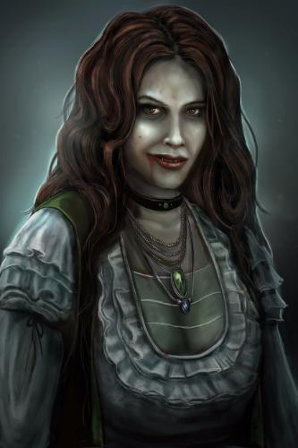 Female Vampire: Fantasy Art by Jamie - Use the 'Create Similar' button to commission an artist to create your own artwork.