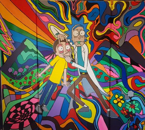 Artwork Rick and morty pop surrealism