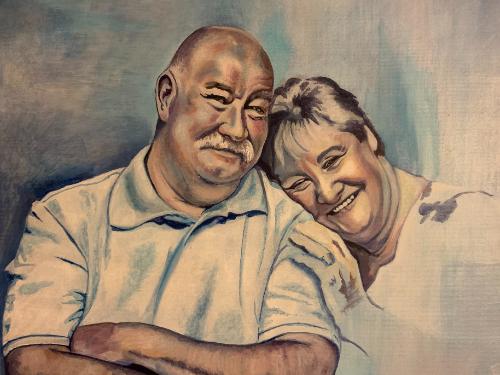 Gerry and Penny by Christine - Use the 'Create Similar' button to commission an artist to create your own artwork.