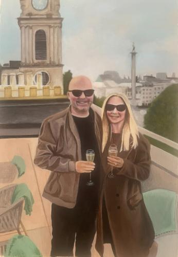 Artwork Engagement overlooking Trafalgar Square