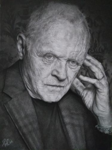 A3 Drawing of Sir Anthony Hopkins by PaulC - Use the 'Create Similar' button to commission an artist to create your own artwork.