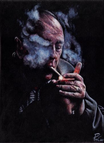 Tony Smoking by PaulC - Use the 'Create Similar' button to commission an artist to create your own artwork.