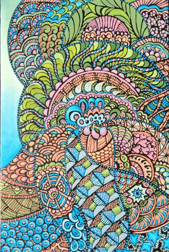Artwork Zentangle Number 2
