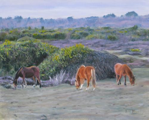 New forest ponies by KateM - Use the 'Create Similar' button to commission an artist to create your own artwork.