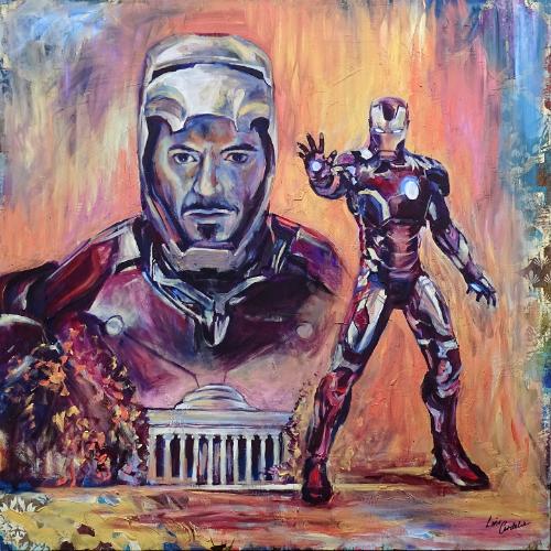 Artwork Iron Man and Boston MIT