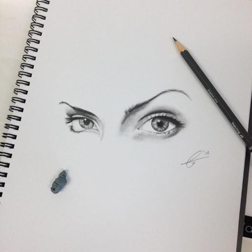Artwork Angelina Jolie's Eyes