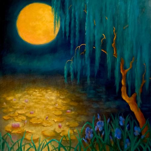 Flower Moon by LeeC - Use the 'Create Similar' button to commission an artist to create your own artwork.