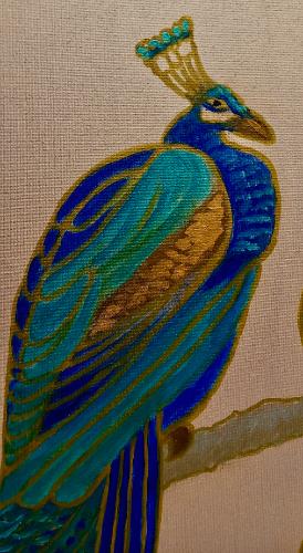 Two Peacocks by LeeC - Use the 'Create Similar' button to commission an artist to create your own artwork.