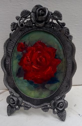 Artwork Miniature framed rose