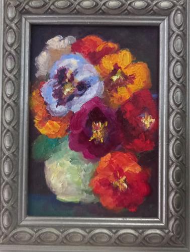 Artwork Miniature Pansies
