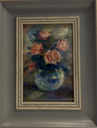 Artwork Miniature Roses in Bowl