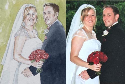Wedding Anniversary gift by SallyGrace - Use the 'Create Similar' button to commission an artist to create your own artwork.