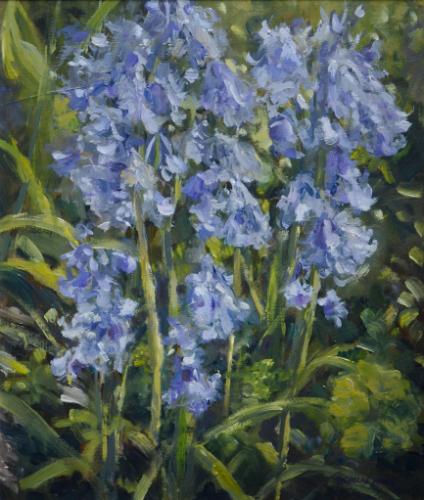 Bluebells - oil painting by NickH - Use the 'Create Similar' button to commission an artist to create your own artwork.