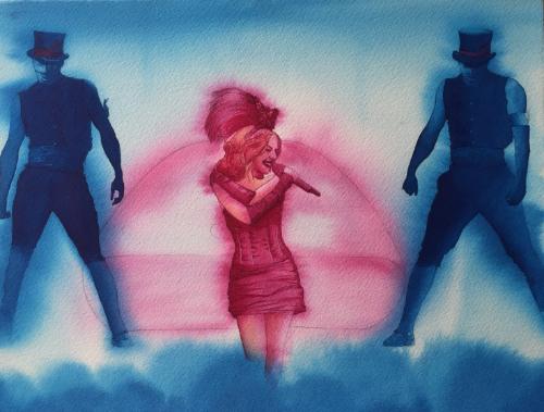 Artwork Kylie Minogue with Dancers 