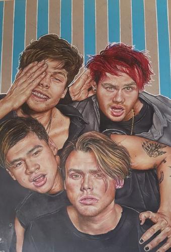 Artwork Fan art drawing of 5SOS